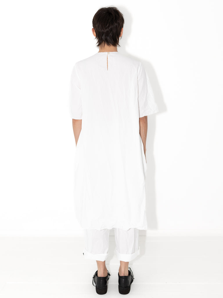 SCHA - 3/4 Sleeve Dress, White - Worthwhile