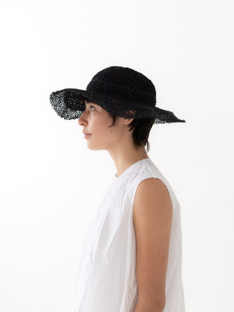 SCHA - Traveller Seagrass Hat, Black - Worthwhile