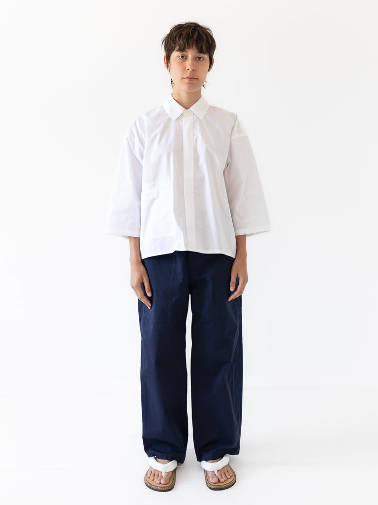 SOFIE D'HOORE - Briley Boxy Shirt, White - Worthwhile