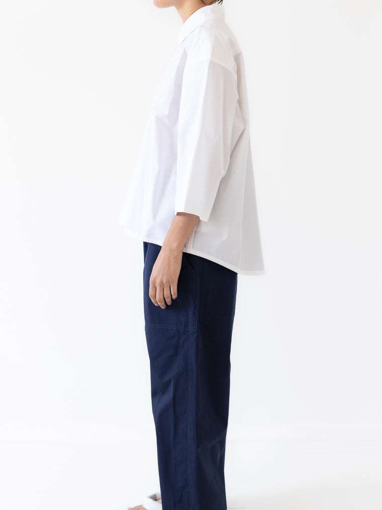 SOFIE D'HOORE - Briley Boxy Shirt, White - Worthwhile