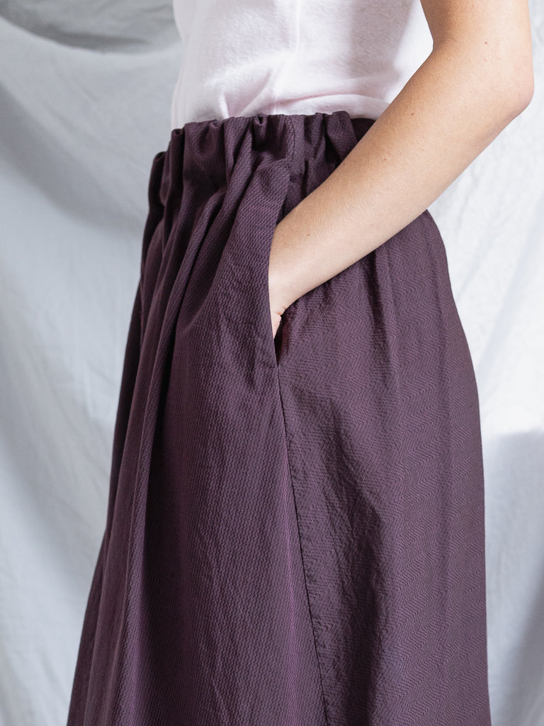 ATELIER SUPPAN - Atelier Suppan Twisted Skirt, Red Purple - Worthwhile