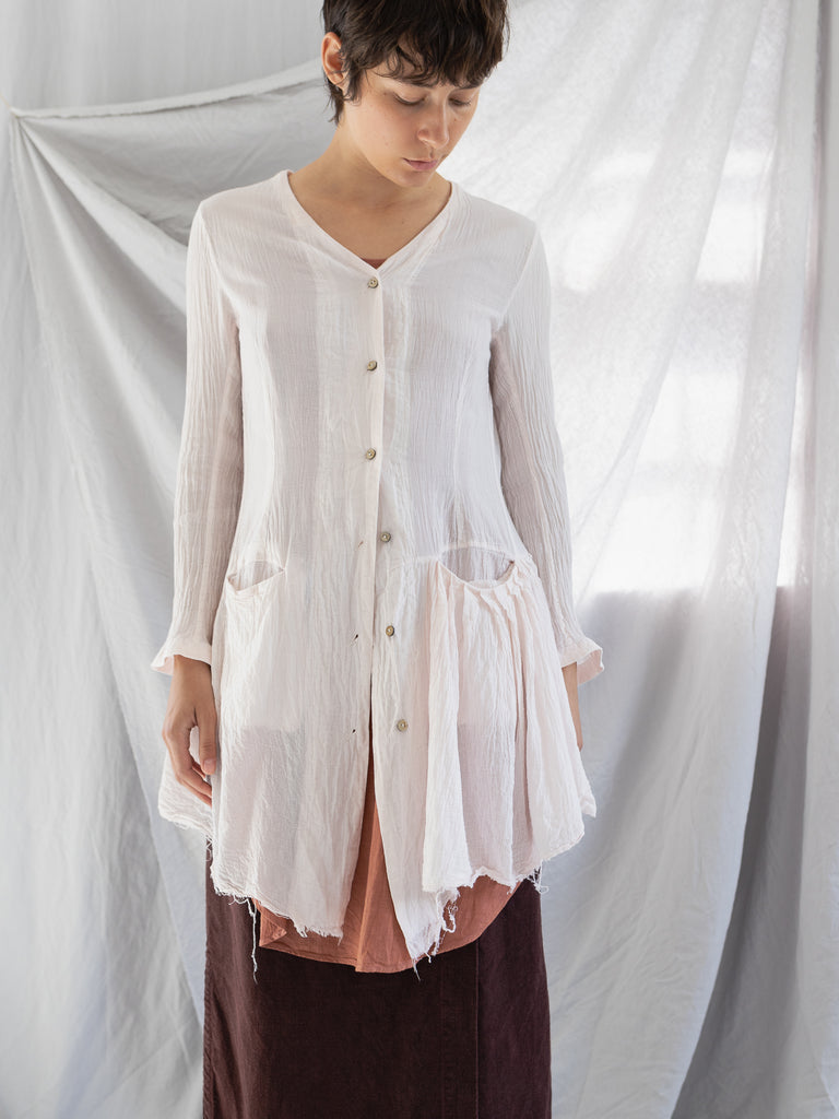 ATELIER SUPPAN - Atelier Suppan Pleats Shirt, Light Rose - Worthwhile