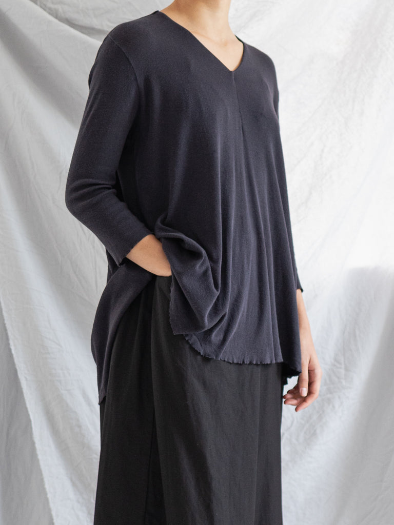 ATELIER SUPPAN - Atelier Suppan Tee, Dark Purple - Worthwhile