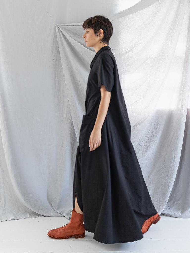 Atelier Suppan Collar Dress, Black - Worthwhile