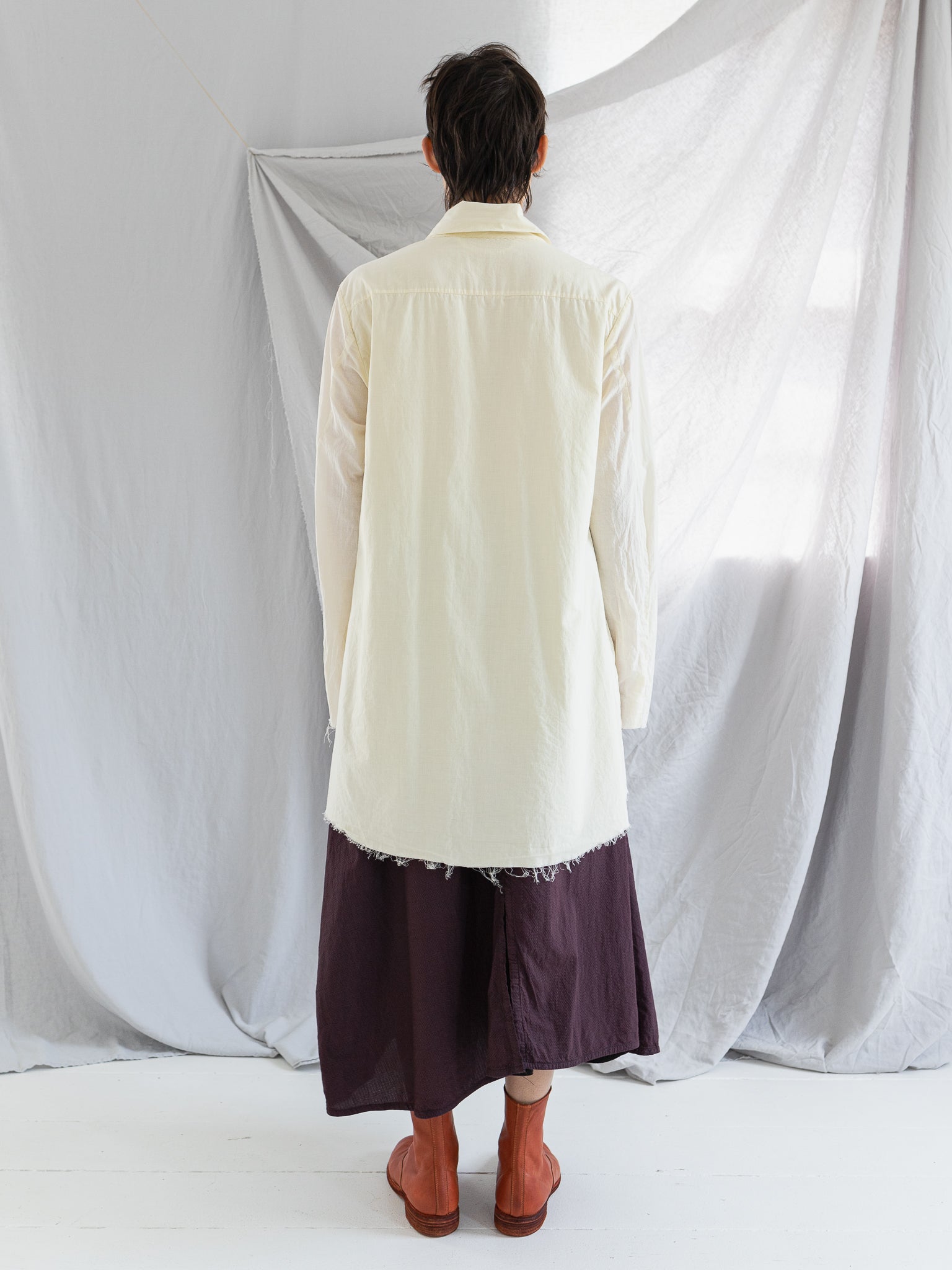Atelier Suppan Long Shirt, Light Yellow - Worthwhile