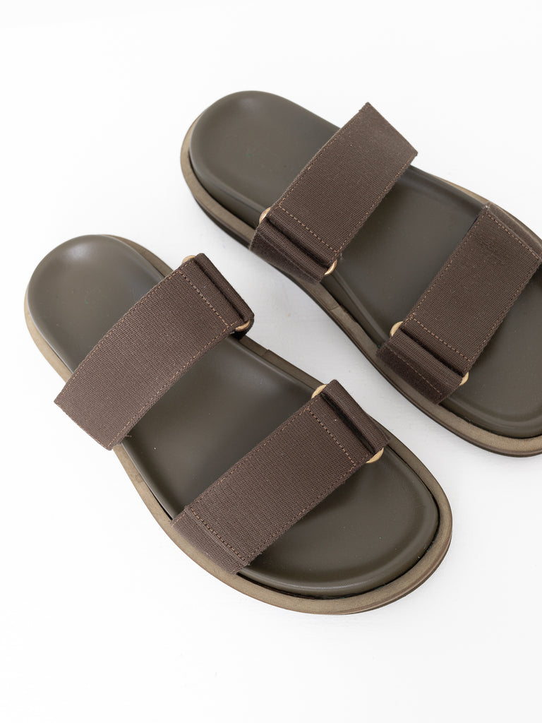 Uma Wang Open Back Sandal, Army - Worthwhile