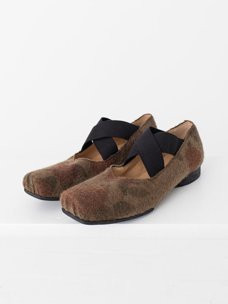 UMA WANG - Ballet Flat, Mustard/Rose - Worthwhile