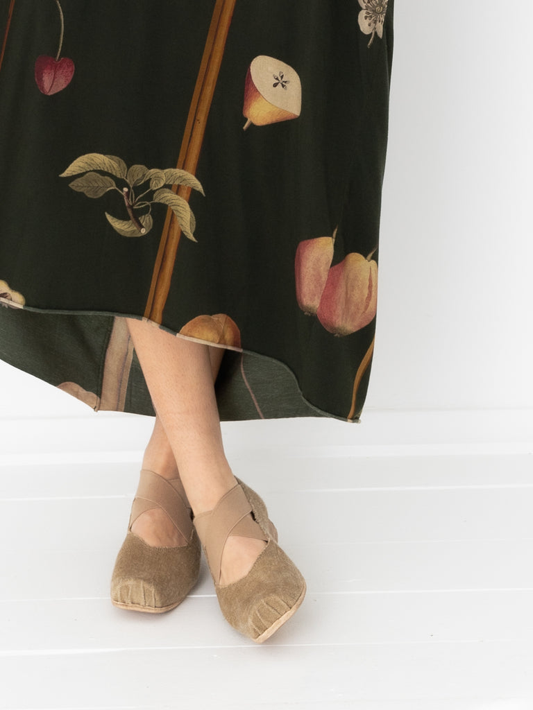 UMA WANG - Canvas Ballet Flat, Tan - Worthwhile